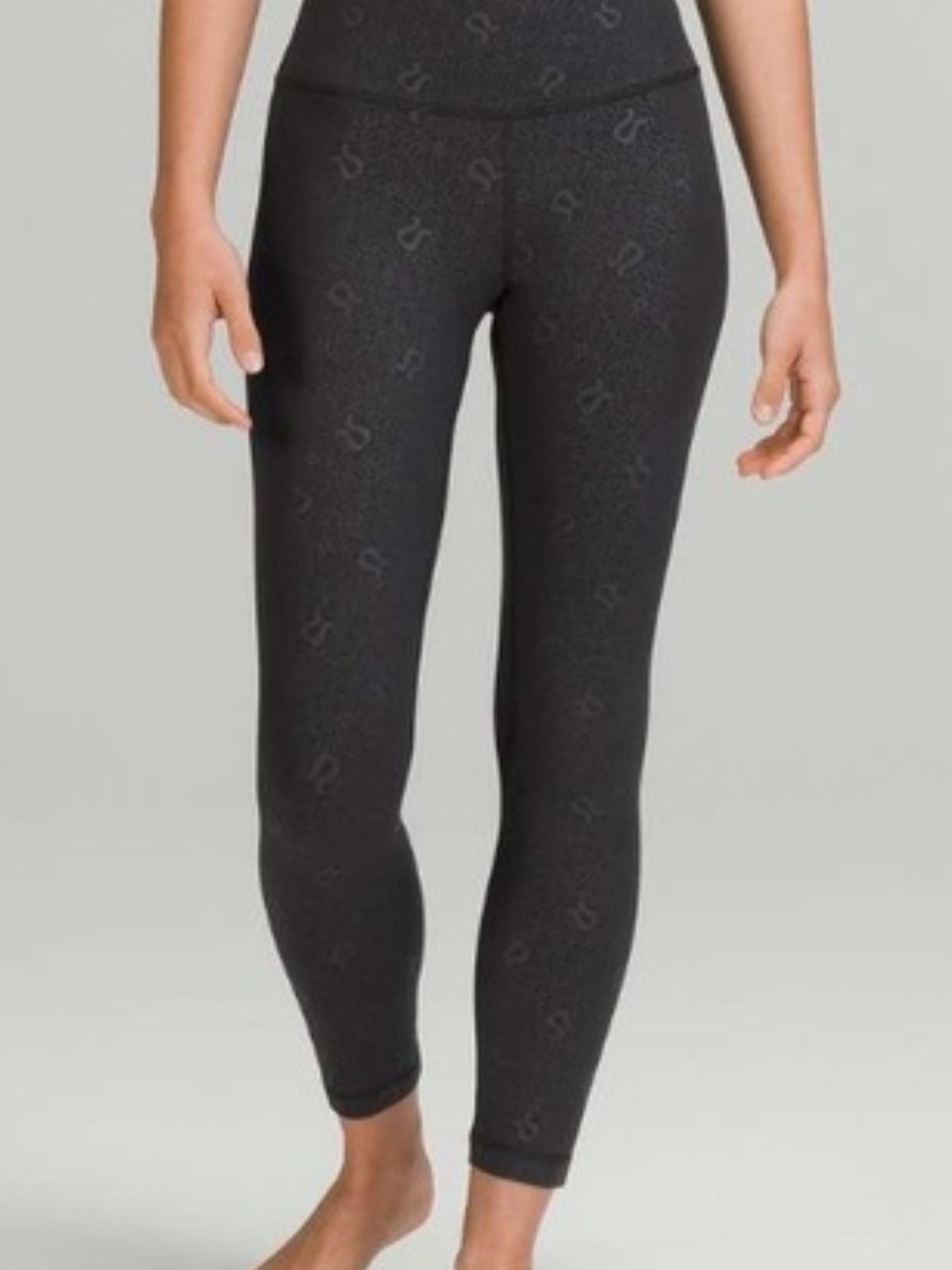 lululemon athletica Charcoal Icon-Print High-Rise Leggings